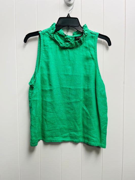 Top Sleeveless By J. Crew In Green, Size: M