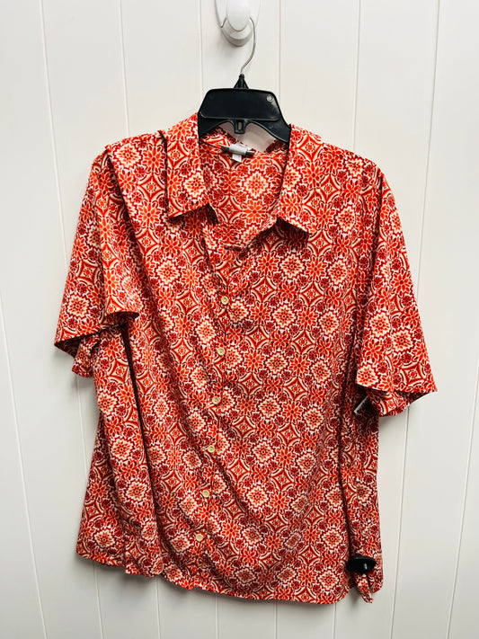 Top Short Sleeve By Catherines In Red, Size: 1x