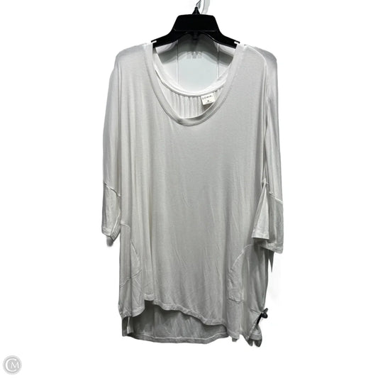 Top Long Sleeve Basic By Soma In White, Size: M