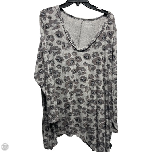 Top Long Sleeve By Lane Bryant In Grey, Size: 22