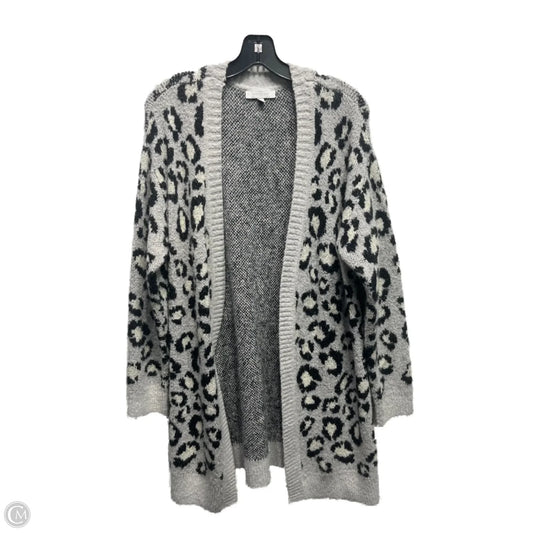 Sweater Cardigan By New Directions In Grey, Size: S