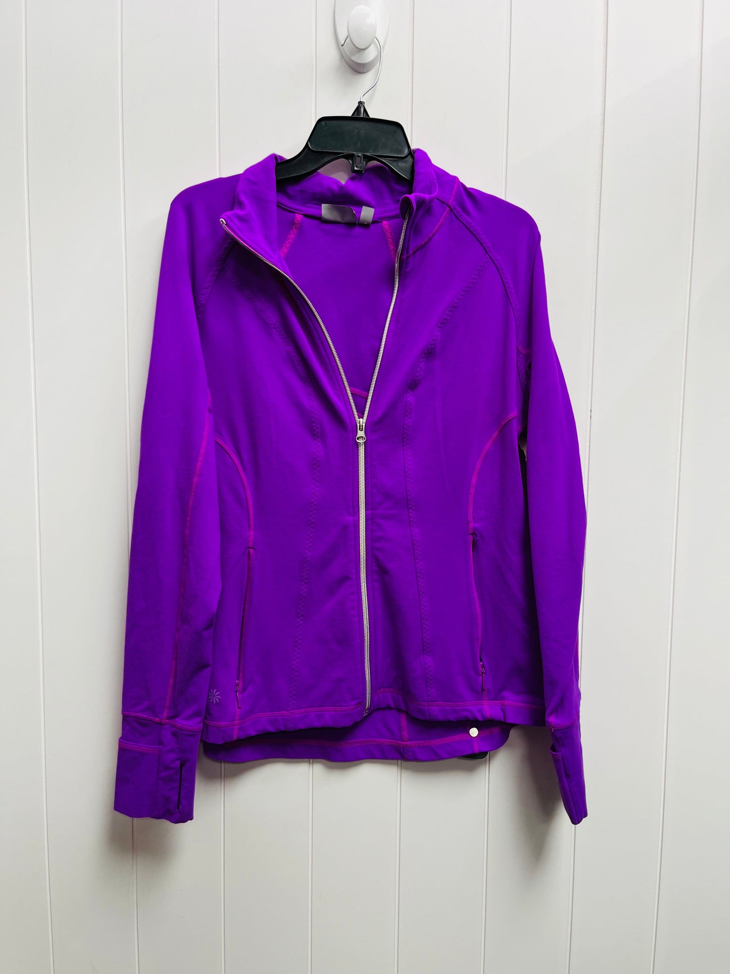 Athletic Jacket By Athleta In Purple, Size: Xl