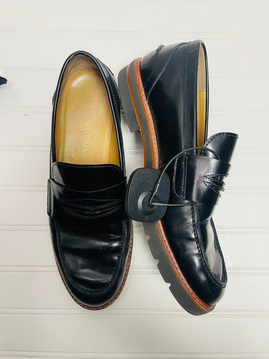 Black Shoes Flats Stuart Weitzman, Size 9.5