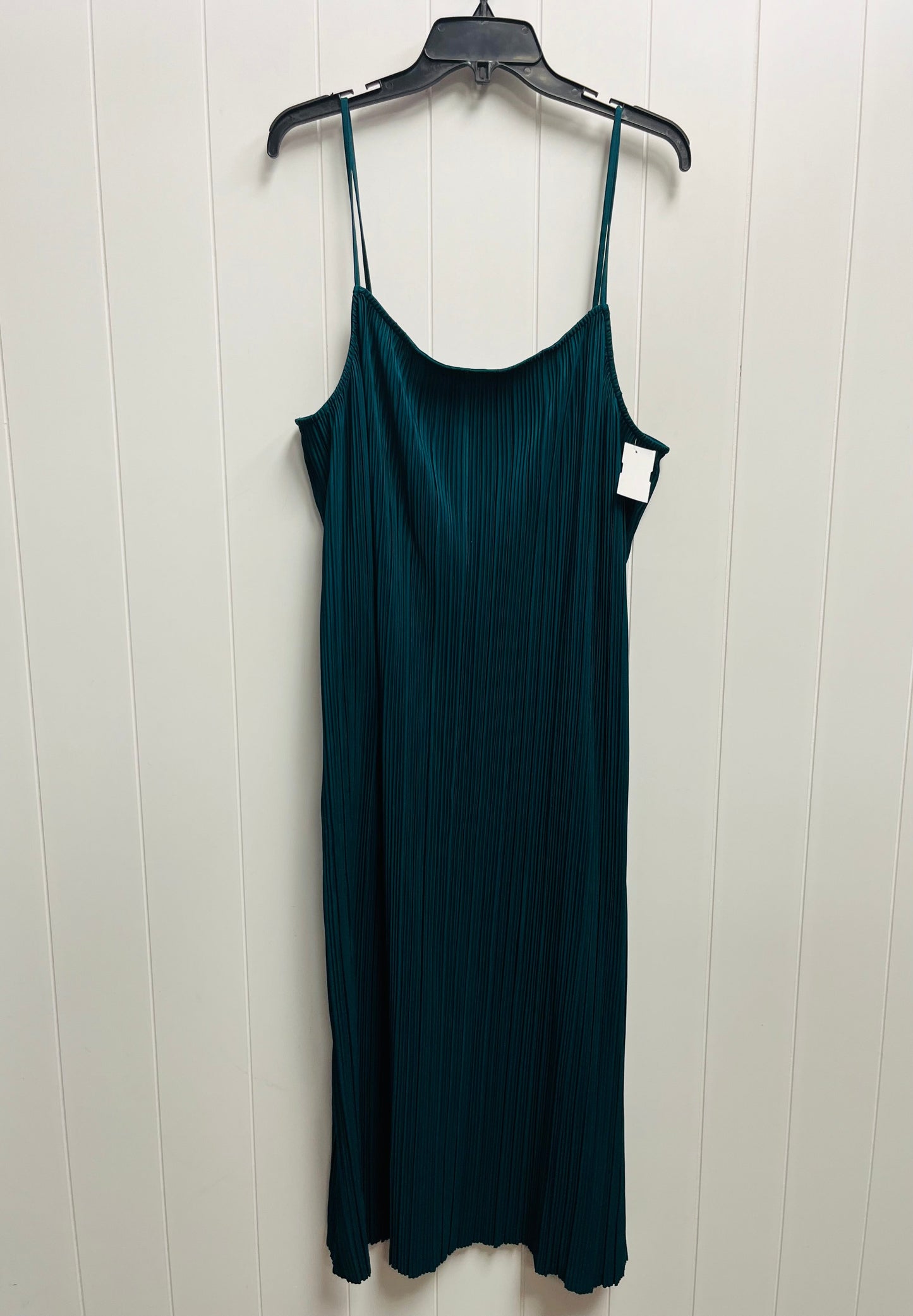 Teal Dress Casual Midi Time And Tru, Size 3x