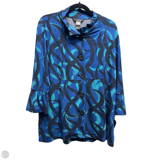 Top Long Sleeve By Ali Miles In Blue, Size: M