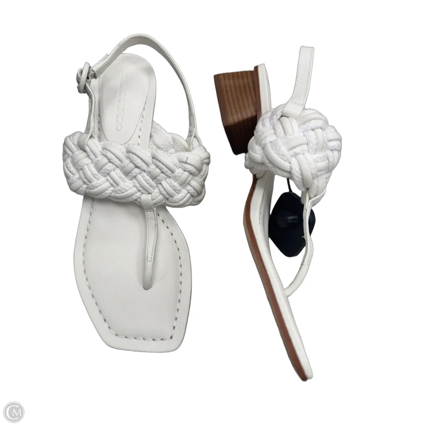 Sandals Heels Block By Bernardo In White, Size: 7.5
