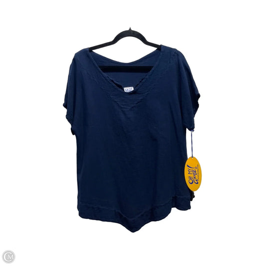 Top Short Sleeve By Oh My Gauze In Navy, Size: S