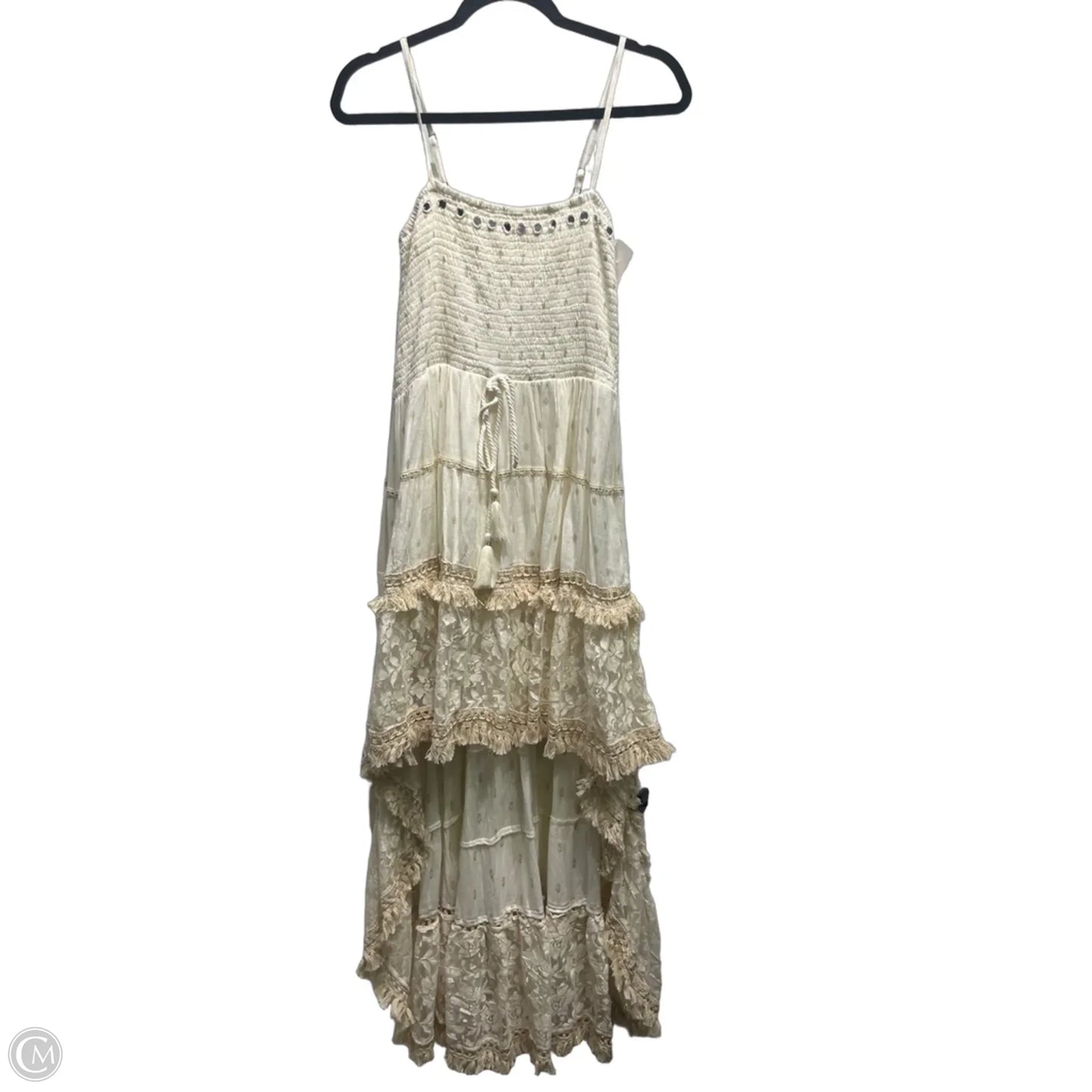 Tunic Sleeveless By BOHO MADRID  In Cream, Size: S