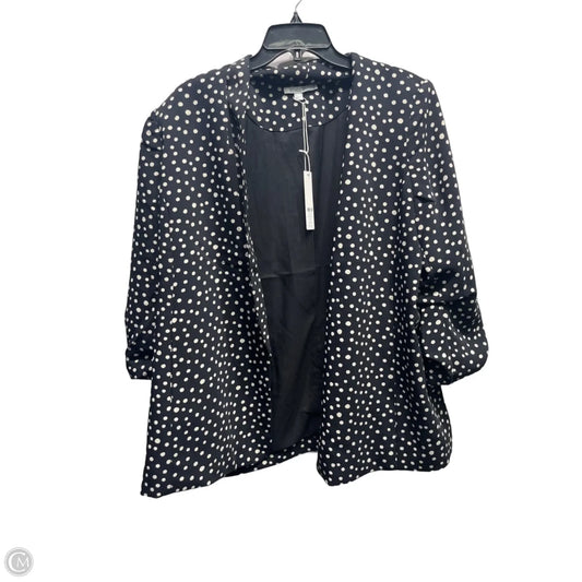 Blazer By Chicos In Black & White, Size: 16
