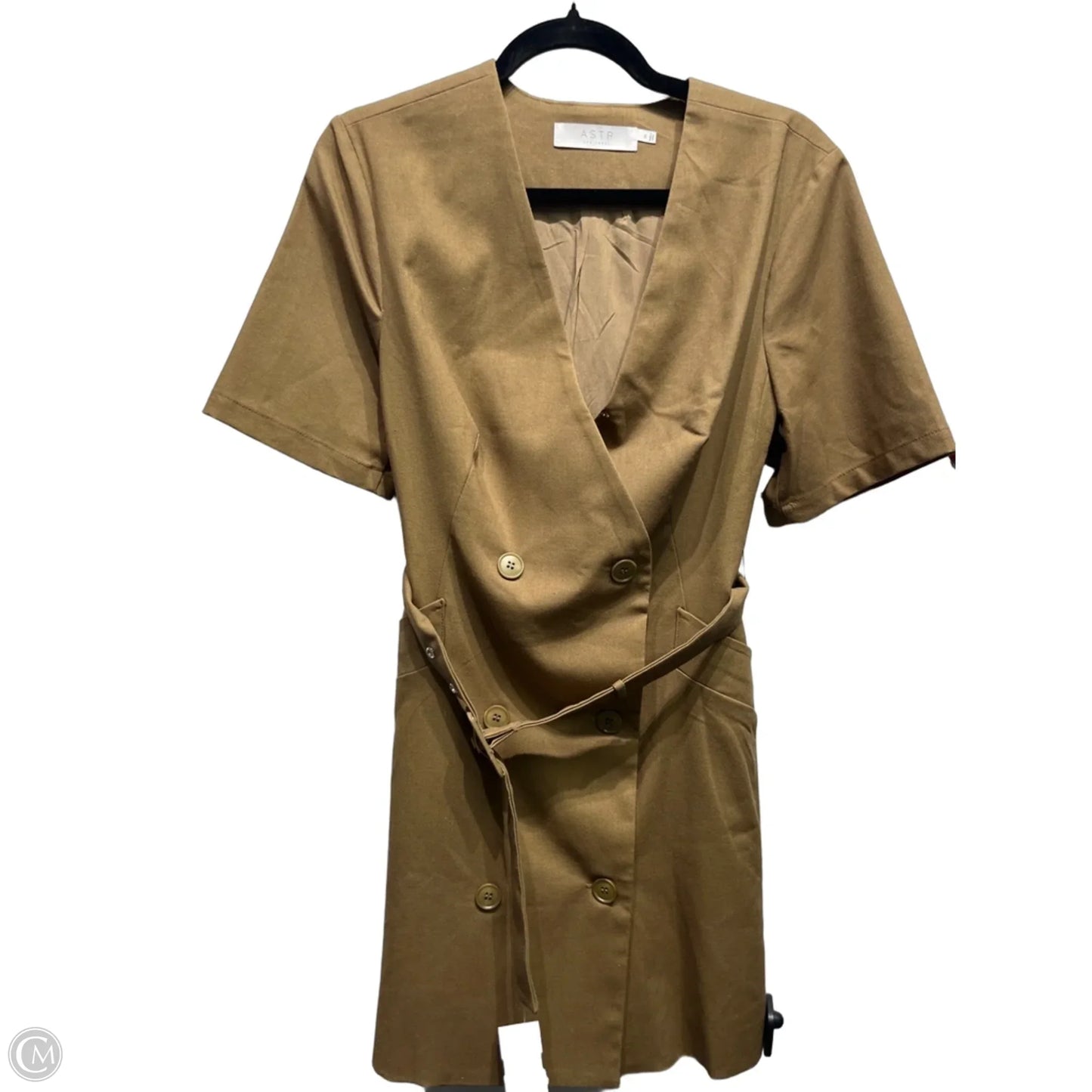 Dress Work By Astr In Tan, Size: M