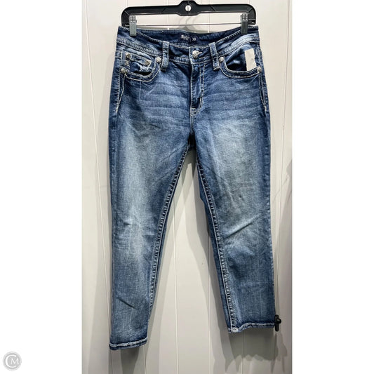 Jeans Straight By Miss Me In Blue Denim, Size: 8