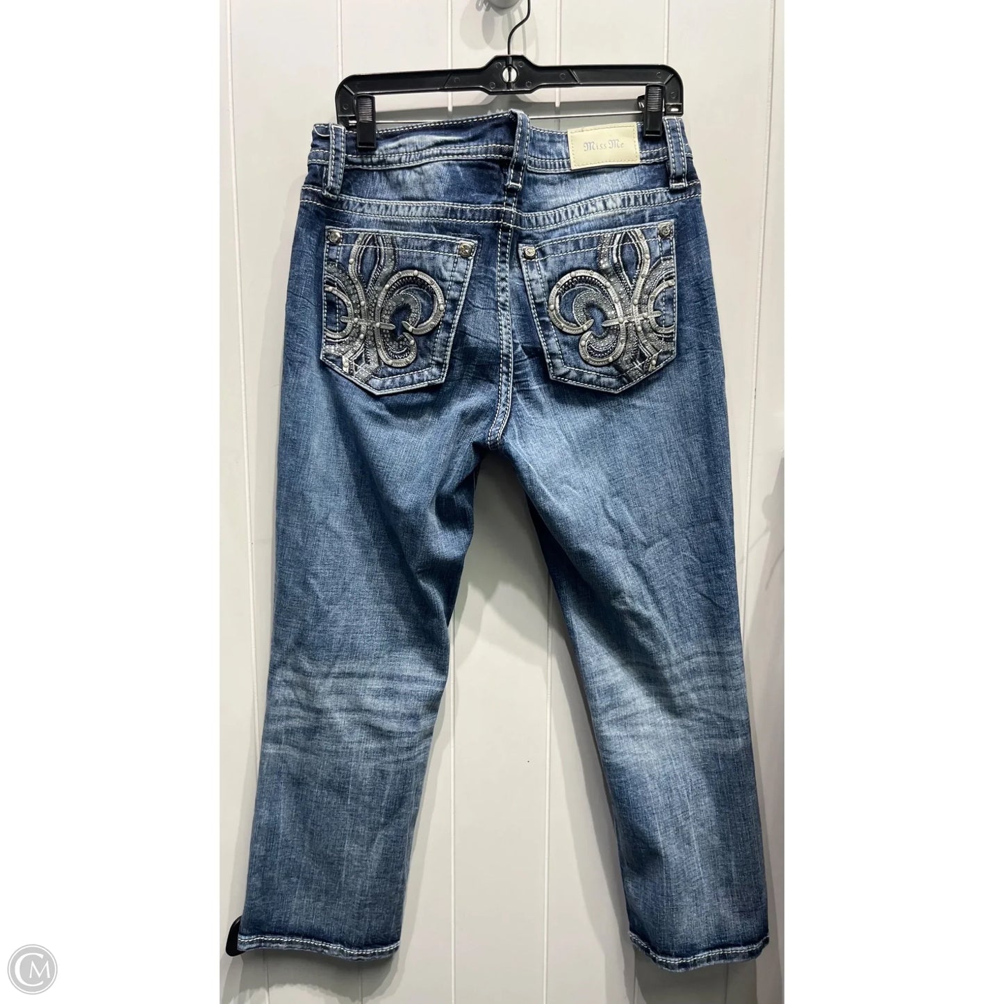 Jeans Straight By Miss Me In Blue Denim, Size: 10