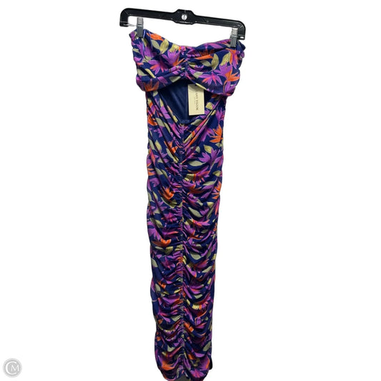 Dress Party Midi By Ramy Brook In Orange & Purple, Size: S