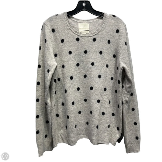 Sweater Cashmere By Cynthia Rowley In Black & Grey, Size: Xl