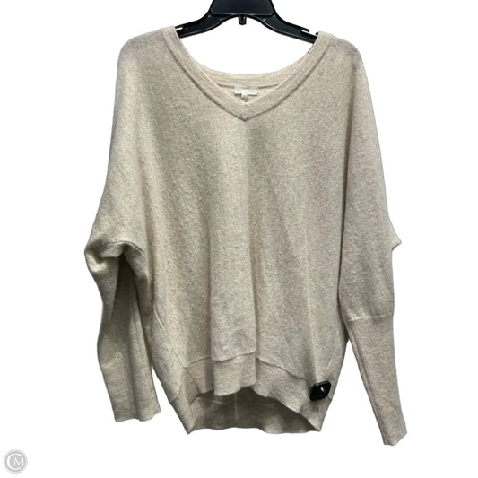Sweater Cashmere By Garnet Hill In Cream, Size: L