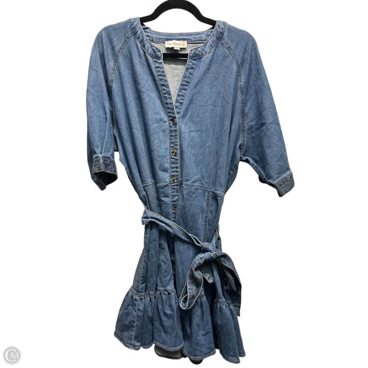 Dress Casual Short By  FATE + FORTUNE  In Blue Denim, Size: Xl