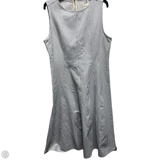 Dress Casual Midi By Polagram In Blue & Cream, Size: Xl