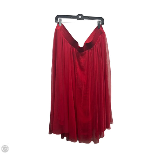 Skirt Maxi By Torrid In Red, Size: 4x