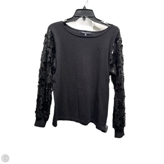 Top Long Sleeve By Adrienne Vittadini In Black, Size: L