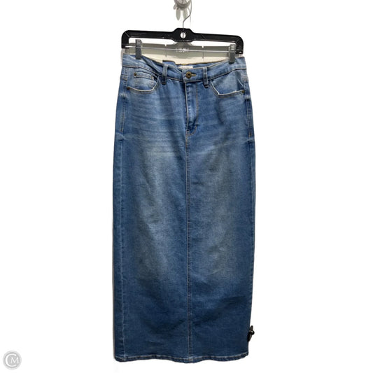 Skirt Maxi By Kensie In Blue Denim, Size: 4