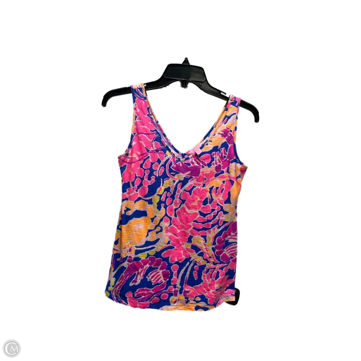 Top Sleeveless Designer By Lilly Pulitzer In Blue & Pink, Size: Xxs