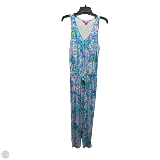 Jumpsuit Designer By Lilly Pulitzer In Blue & Pink, Size: Xxs