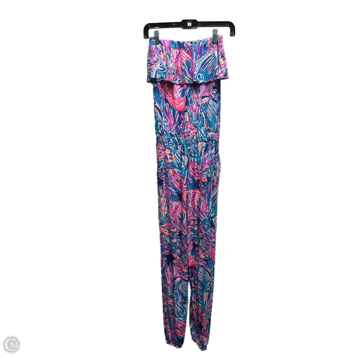 Jumpsuit Designer By Lilly Pulitzer In Blue & Pink, Size: Xxs