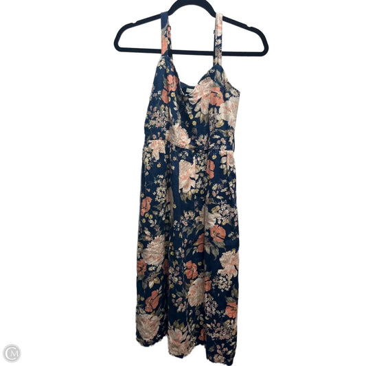 Dress Casual Midi By Cynthia Rowley In Blue & Orange, Size: 2