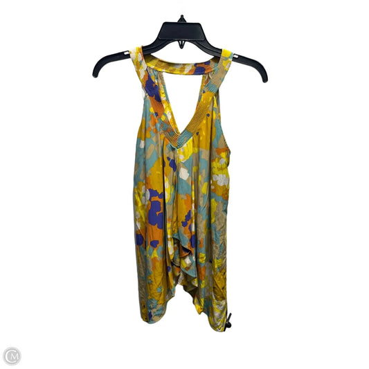 Top Sleeveless Designer By Diane Von Furstenberg In Orange & Yellow, Size: 4
