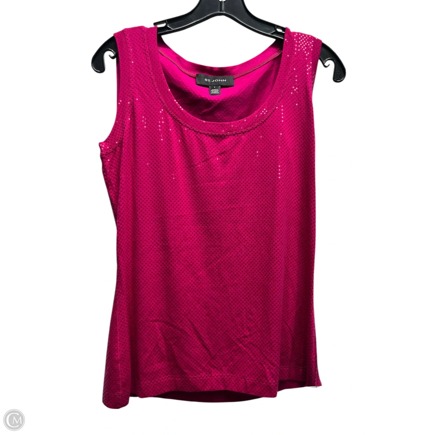 Top Sleeveless Luxury Designer By St John Collection In Pink, Size: S