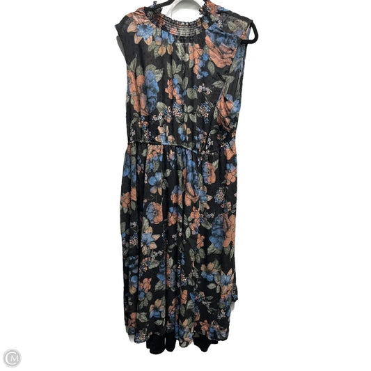 Dress Casual Midi By Torrid In Black & Green, Size: 2x