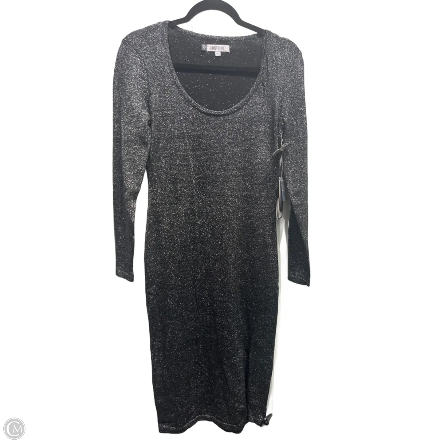 Dress Party Midi By Jennifer Lopez In Black & Silver, Size: M