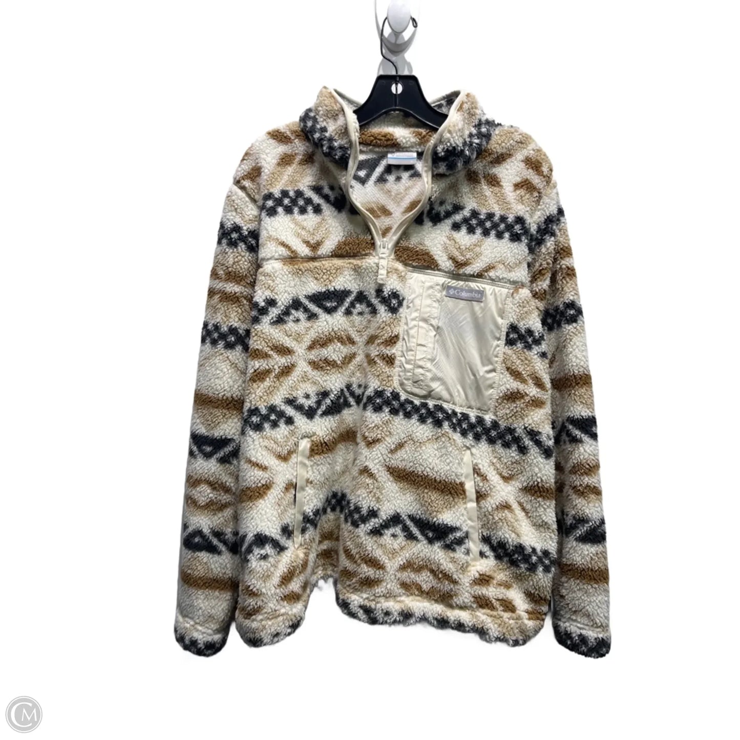 Jacket Fleece By Columbia In Tan, Size: Xl