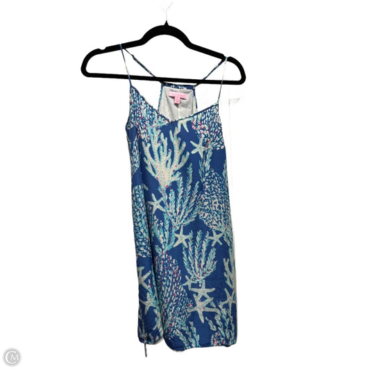 Dress Designer By Lilly Pulitzer In Blue & White, Size: Xs