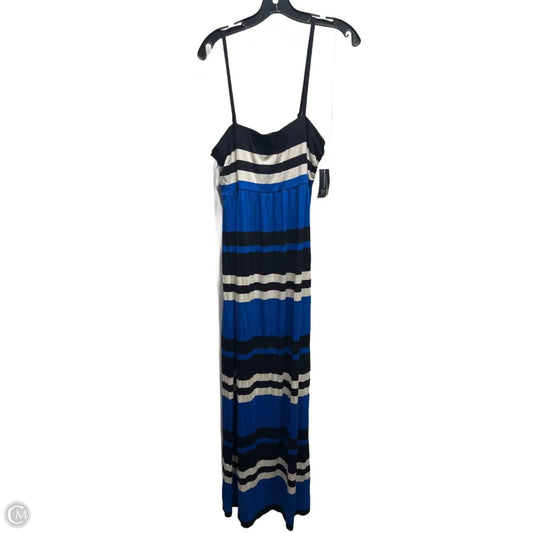Dress Casual Maxi By Inc In Black & Blue, Size: Xl