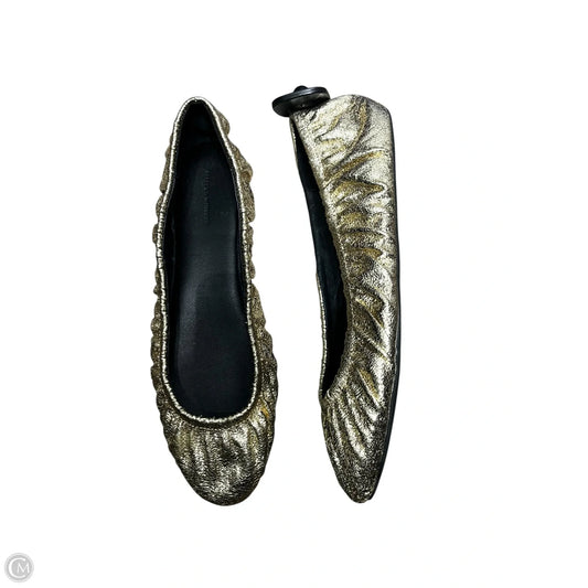 Shoes Designer By Rebecca Minkoff In Gold, Size: 9.5
