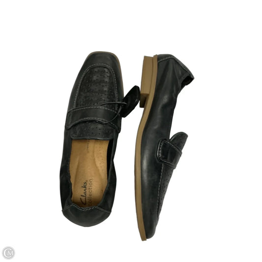 Shoes Flats By Clarks In Black, Size: 9.5