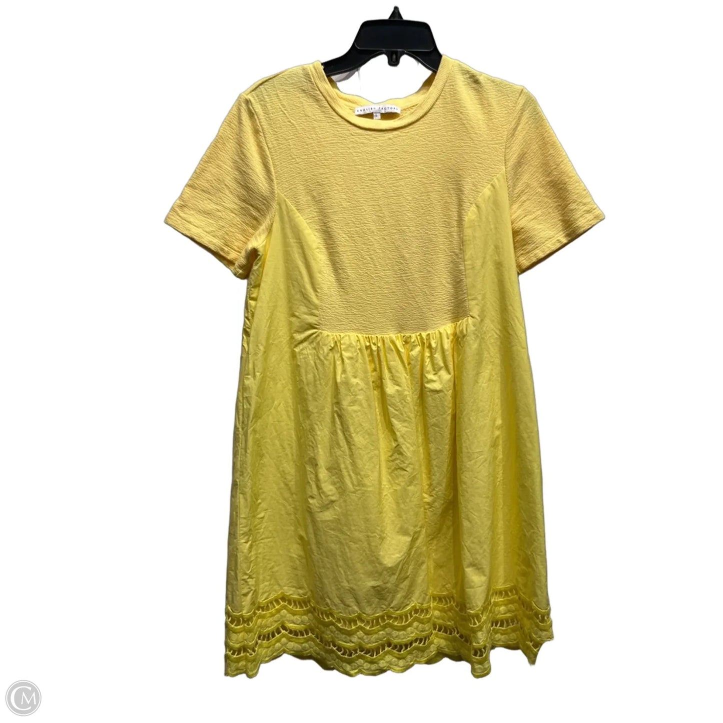 Dress Casual Short By English Factory In Yellow, Size: L