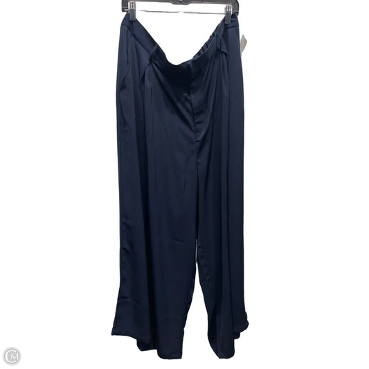 Pants Wide Leg By Clothes Mentor In Navy, Size: 2x