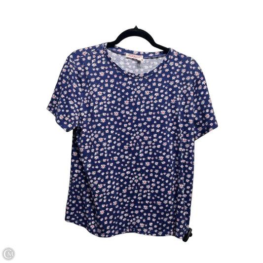 Top Short Sleeve By Fresh Produce In Blue & Red, Size: L