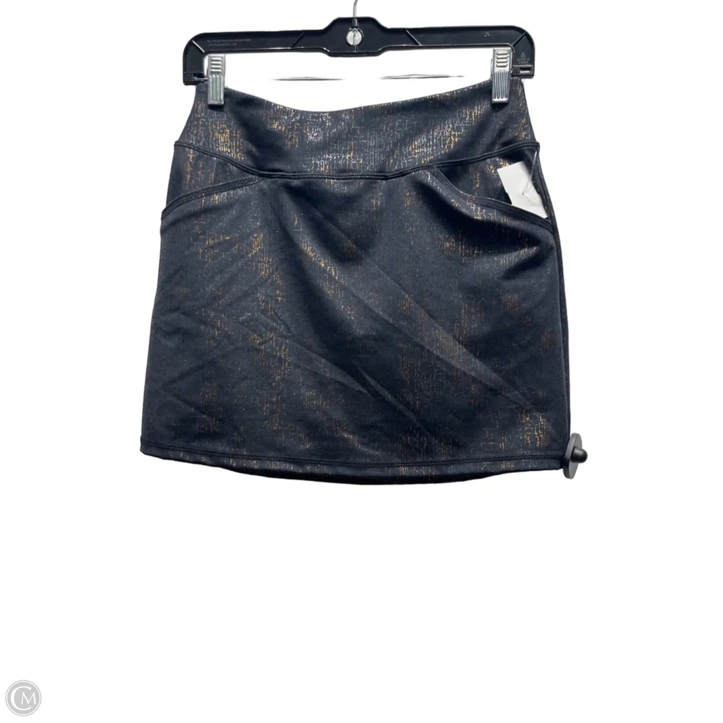 Skort Designer By Lilly Pulitzer In Black & Gold, Size: Xs