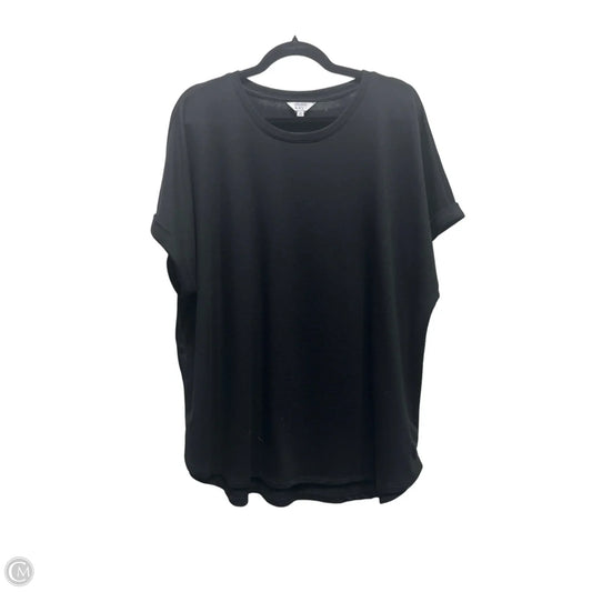 Top Short Sleeve Basic By Crown And Ivy In Black, Size: 2x