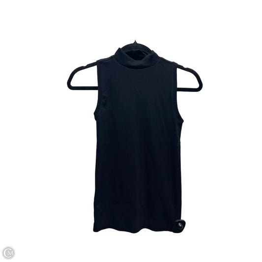 Top Sleeveless By Loft In Black, Size: Xsp