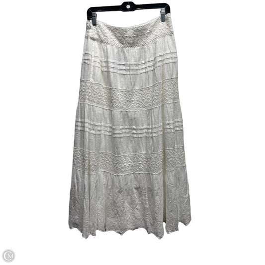 Skirt Maxi By Clothes Mentor In White, Size: M