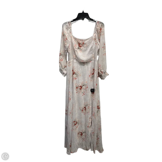 Dress Casual Maxi By Baltic Born In Cream & Red, Size: Xl