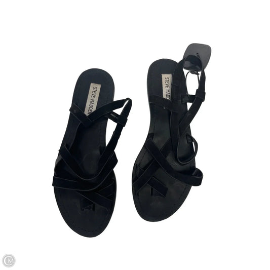 Sandals Flats By Steve Madden In Black, Size: 8