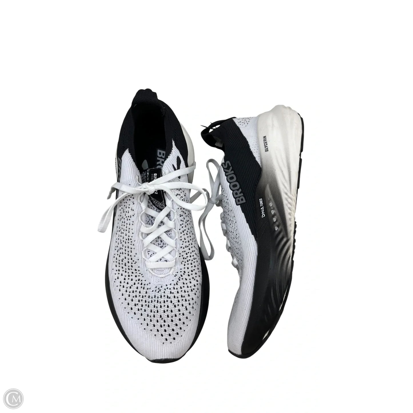 Shoes Athletic By Brooks In Black & White, Size: 9