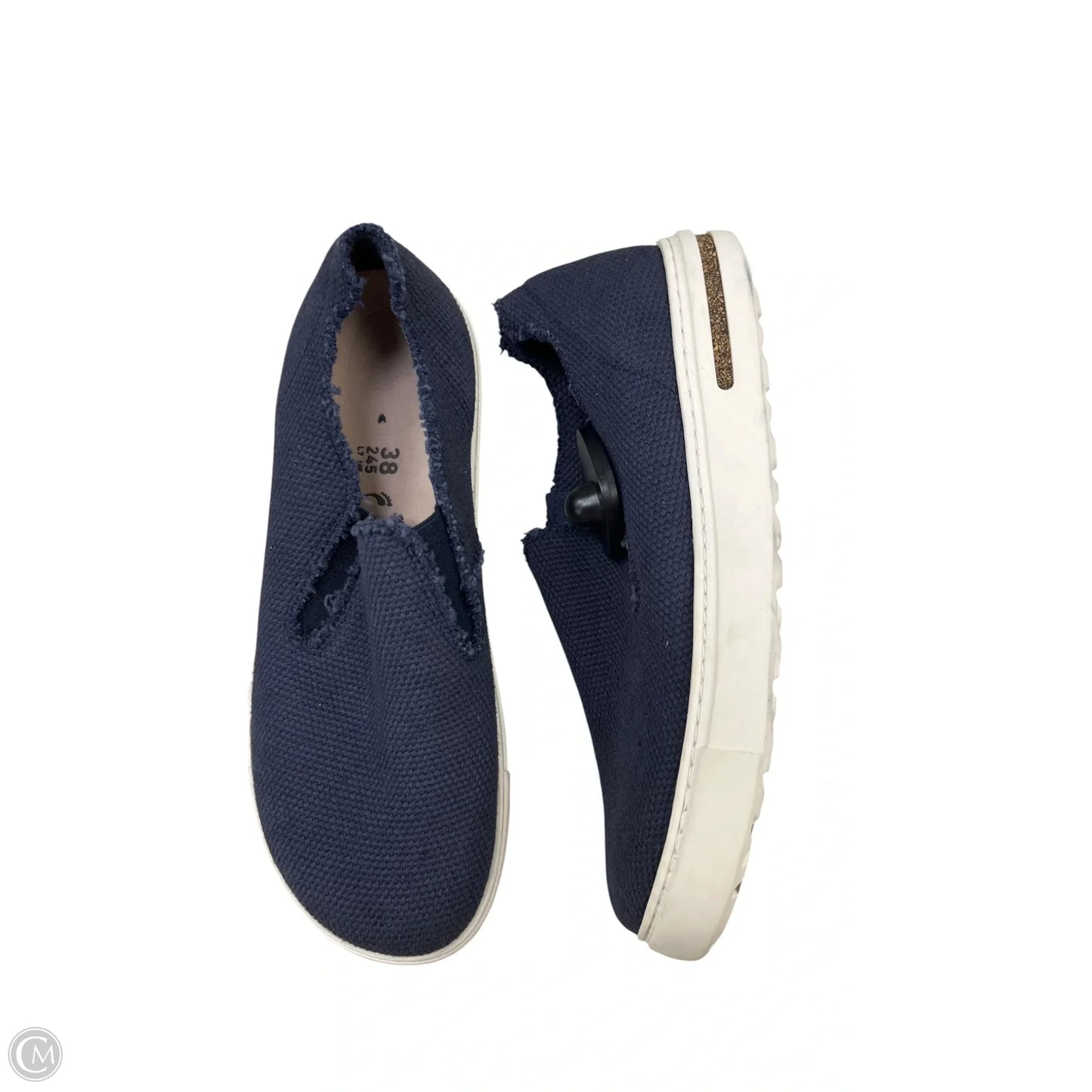 Shoes Flats By Birkenstock In Navy, Size: 7
