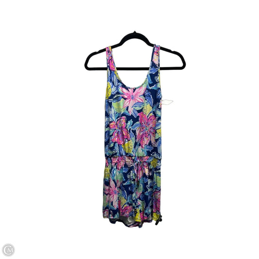 Romper Designer By Lilly Pulitzer In Blue & Pink, Size: Xs