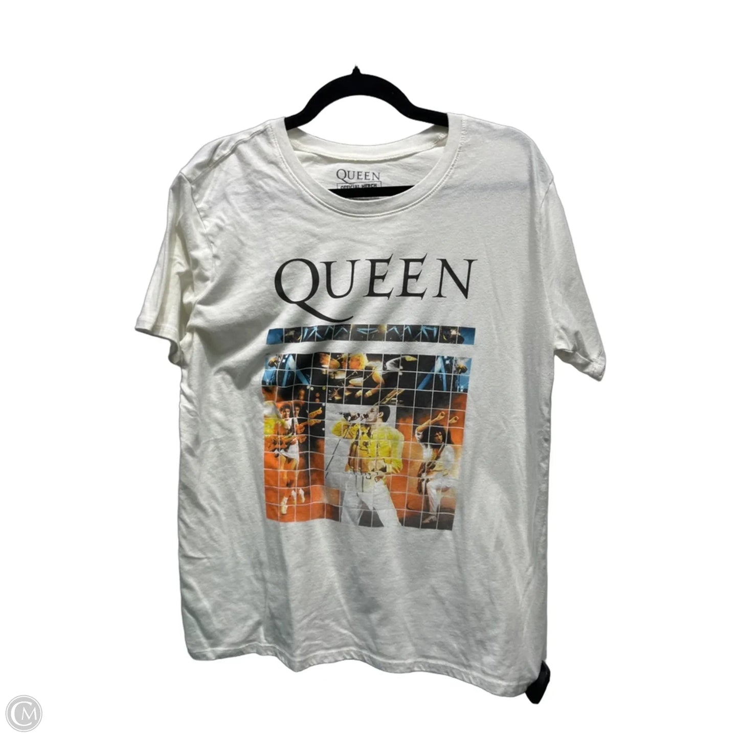 Top Short Sleeve Basic By QUEEN OFFICIAL MERCH In White, Size: M